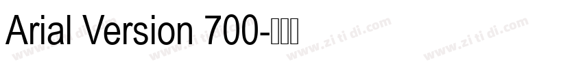 Arial Version 700字体转换
